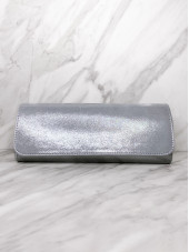 Glitter Clutch Bag - Silver (Emis)