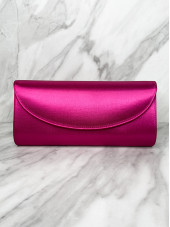 Celina Satin Bag - Raspberry (Rainbow)