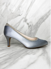 Jara Wide Fit Court Shoe - Silver (Rainbow)