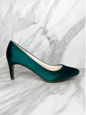 Stella Court Shoe - Forest Green (Rainbow)