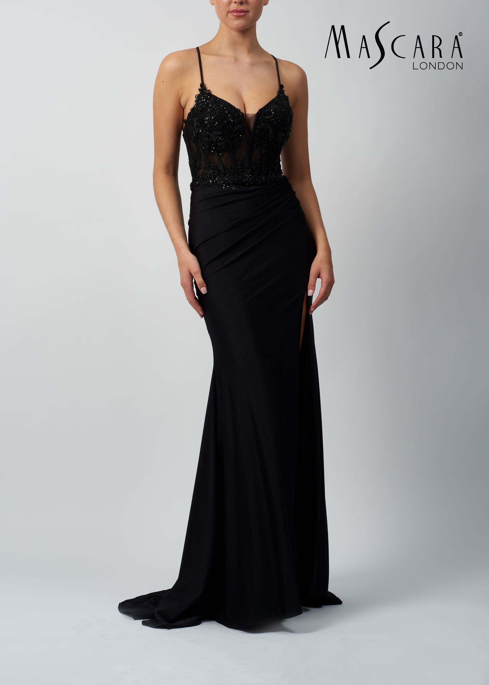 parent graduation dresses Amanda Gold Bandage Strapless Formal Maxi Dress - US 8 main image 1