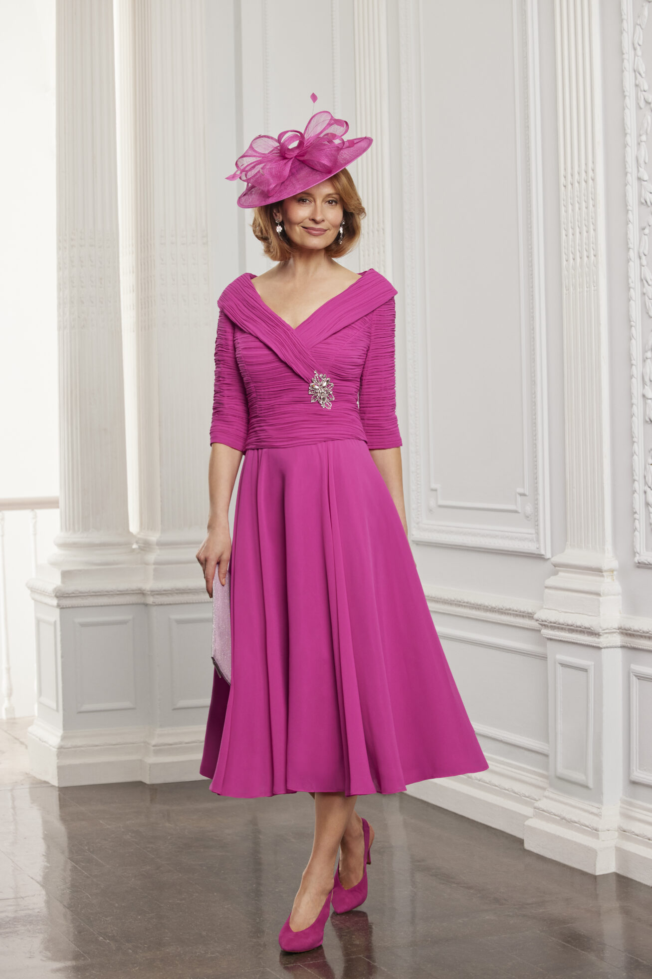 raspberry bridesmaid dresses uk Elegant Appliques Off Shoulder Bridesmaid Dresses Long main image 1