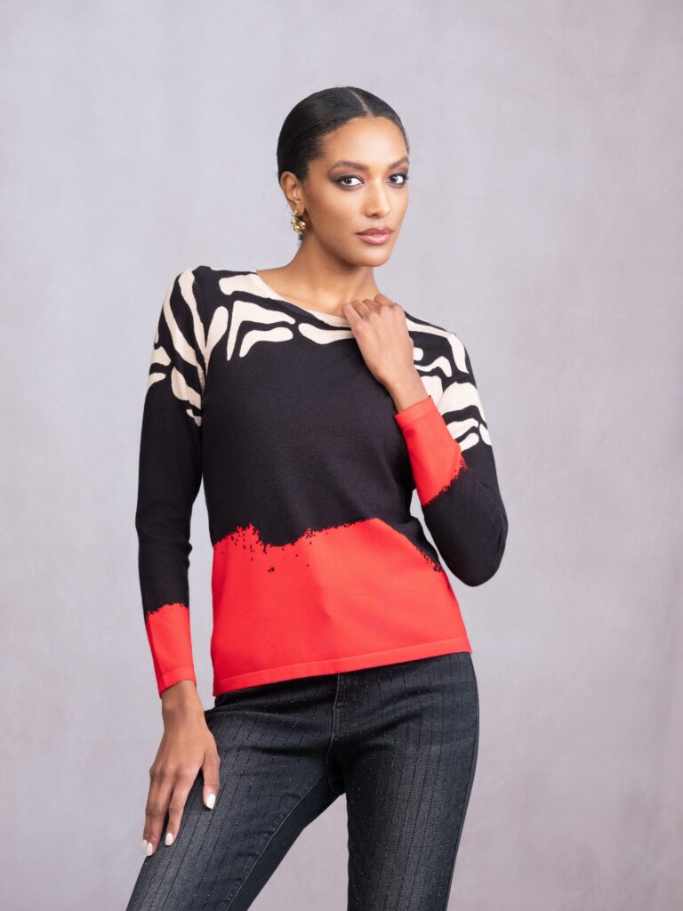 Alison Sheri Knit A46488 - Multi