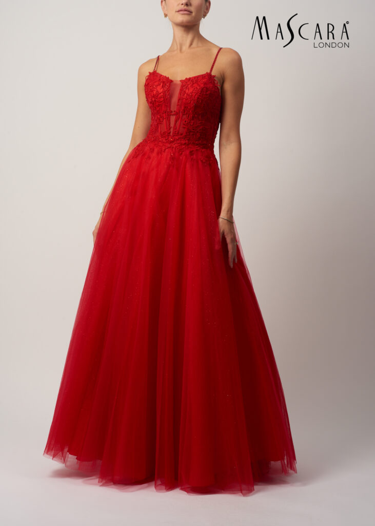 mascara prom dresses Mascara MC181626 Beaded Bodice Floaty Prom Dress